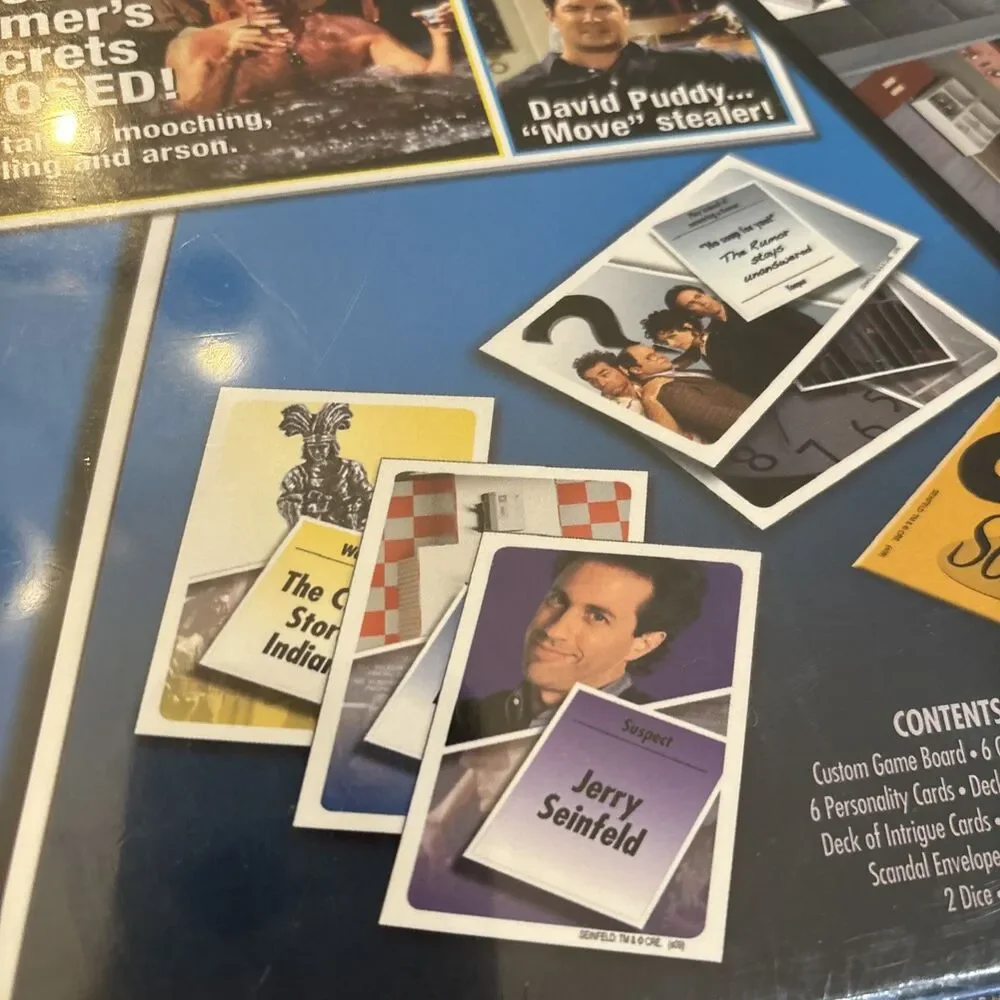 NEW CLUE Seinfeld Collector's Edition Board Game (Who Knocked Newman) New Sealed